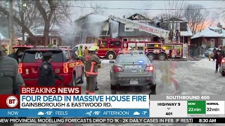 4 dead in massive house fire near Coxwell and Gerrard