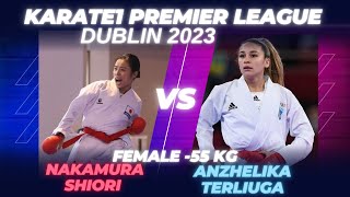 KARATE 1 PREMIER LEAGUE - DUBLIN 2023 NAKAMURA SHIORI (JPN) vs TERLIUGA ANZHELIKA (UKR)