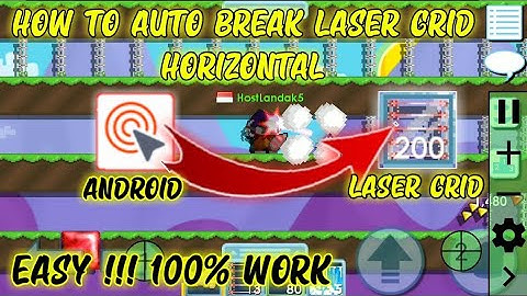 HOW TO AUTO BREAK LASER GRID HORIZONTAL | GROWTOPIA