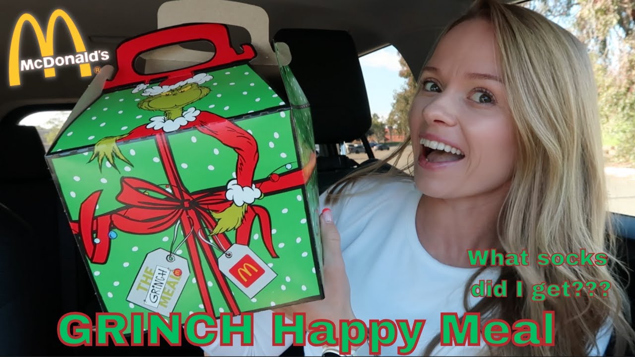 NEW MCDONALD'S GRINCH Happy Meal review | Mcdonald's Dill Pickle Mcshaker Fries