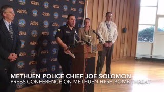 Methuen High Bomb Threat Press Conference