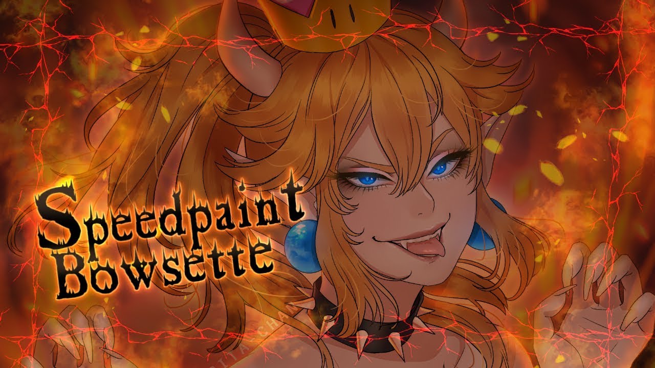 【Speedpaint Fanart】『𝐒𝐮𝐩𝐞𝐫 𝐌𝐚𝐫𝐢𝐨』 - Bowsette