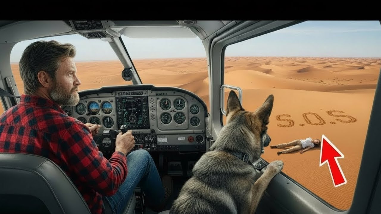 Veterano de helicópteros ve SOS en el desierto—su perro reacciona primero, la verdad aterra