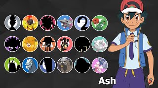 Ash Pokemon Of Every Type