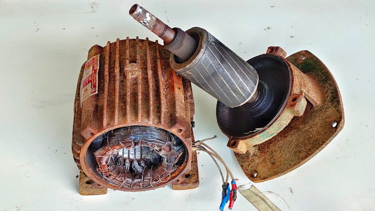 1.5 hp burned motor windingMotor restoration1.5 hp motor winding
