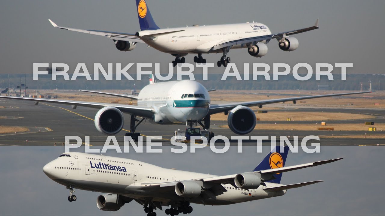 Plane Spotting at Frankfurt Airport - Landings and Takeoffs | A380, A340, A350, B747, B777... [2018]