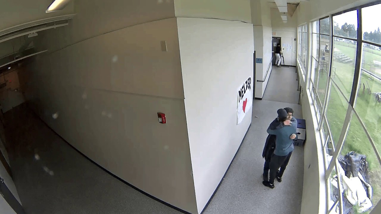 Keanon Lowe disarms, embraces student who brought gun to Parkrose High School: Surveillance video
