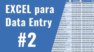 Curso Excel Data Entry #2 - Corregir Errores en una Base de Datos de Clientes