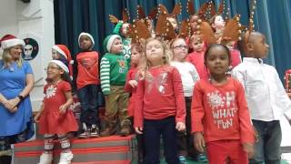 Olivia's peschool Christmas program - 2016-7