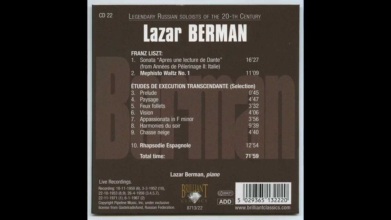 Lazar Berman - YouTube
