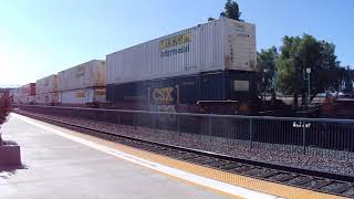 BNSF 5277 Eastbound Double Stack Intermodal Train - Riverside, CA USA 9/7/2018