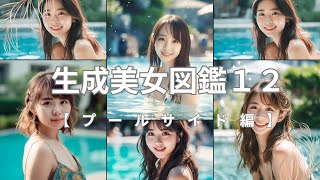 AI生成美女図鑑12【プールサイド編】