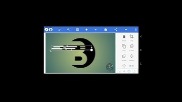 How to make #Bletter #logo #design in #gradients #style on #pixellab #Editing #tutorials