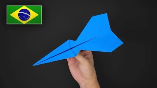 Como Fazer Um Avião De Papel Fácil Que Voa Longe - Modelo 2