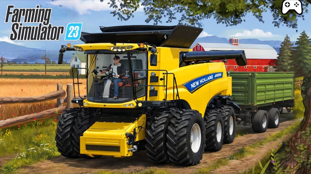 Fs 23 Wheat Harvesting With NEW Harvester ! Farming Simulator 23 ...