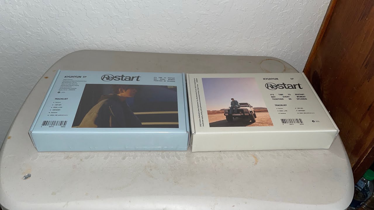 Kyuhyun 1st Ep Restart Unboxing (Both Ver + Ktown4u & Weverse Pobs