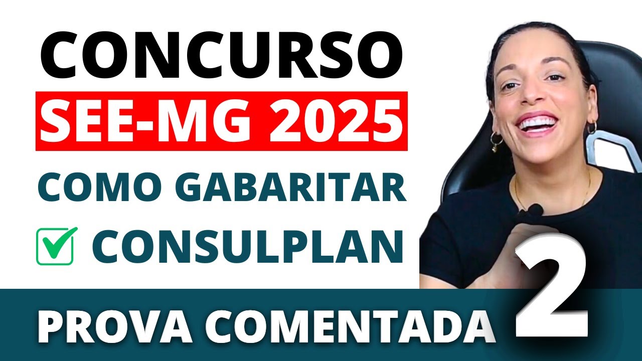#2✅ Como GABARITAR Português Na SEE-MG 2025 | Prova Comentada | Português para Concurso Consulplan