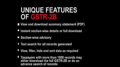Form GSTR- 2B | An auto drafted input Tax Credit (ITC) Statement