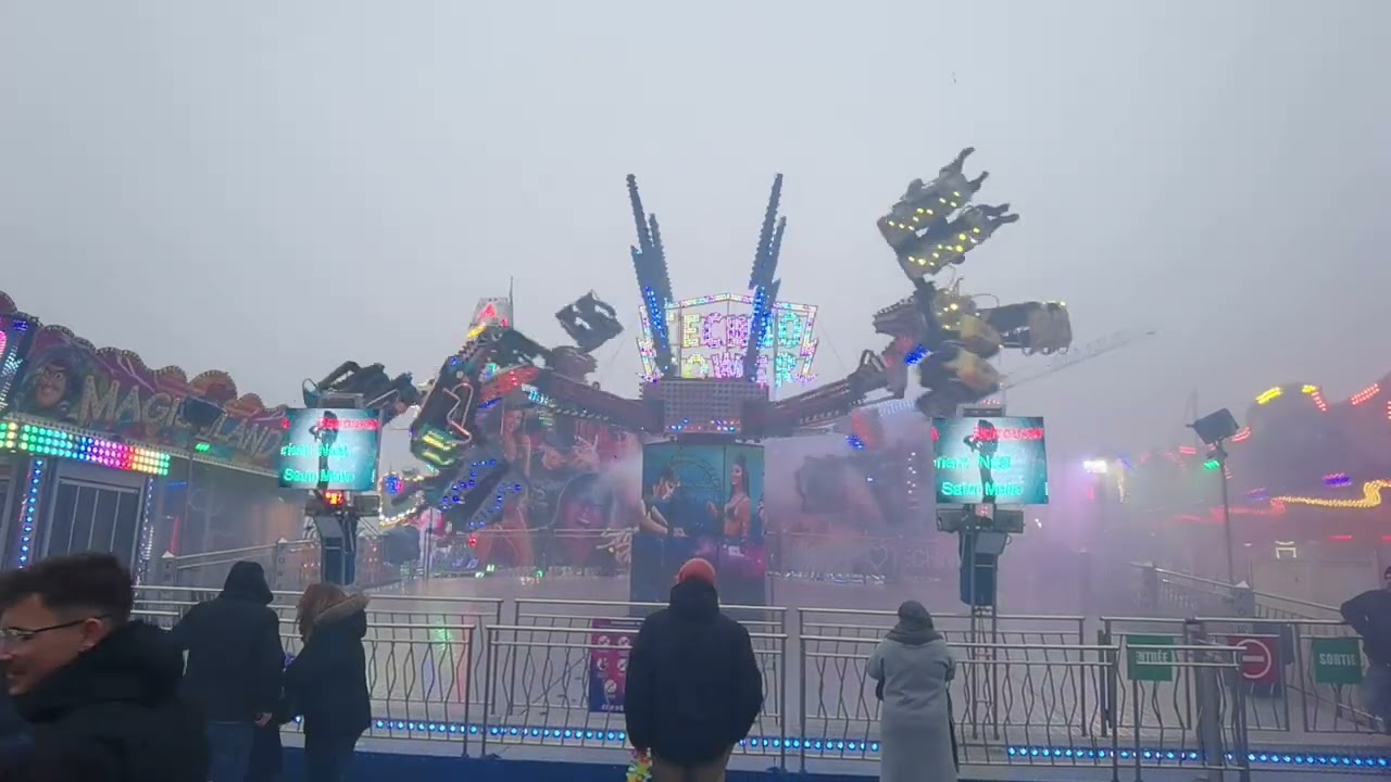 Manège Techno Power Fête Foraine de Saint Malo 2025
