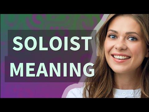 Soloist | meaning of Soloist - YouTube