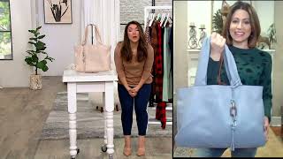 Vince Camuto Smooth Leather Tote - Brant on QVC