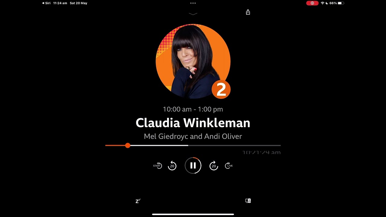 BBC RADIO2, Sally’s forgotten her glasses, including new travel bed ￼