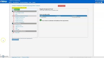 myClinicalExchange - STUDENT - Overview of the Checklist