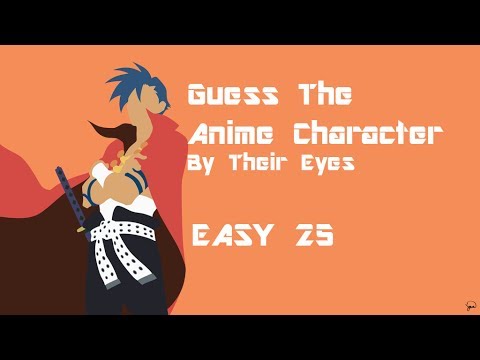 Guess The Anime Character By Their Eyes Quiz 25 Easy Youtube