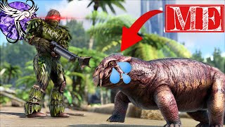 HIDING FROM A SERVER AS A DINO… Again… AGAIN! | ARK Survival Evolved