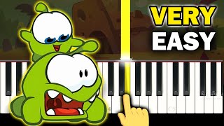 Om Nom - Super Nom Theme Song - Very Easy Piano Tutorial