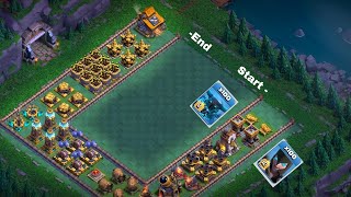 clash of clans builder base challenge !!The builder challenged the entire knight army to his base!!
