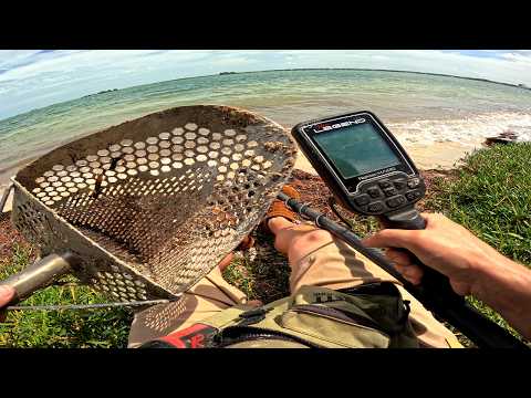 TREASURE HUNTING CRAZY FINDS at a QUESTIONABLE BEACH!