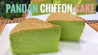 Pandan Chiffon Cake With Coconut Milk Recipe | Cooking ASMR