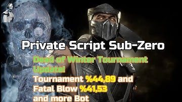 Sub-Zero Dead of Winter Tournament Update! 🏆 Advance Combos | MK11 Aftermath Script Cronus and Titan