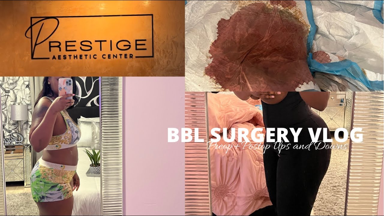 BBL JOURNEY VLOG| Day 1-6 PreOp+PostOp+Lymphatic Massage|Real Process|Ups and Downs| Tiffany Leshawn