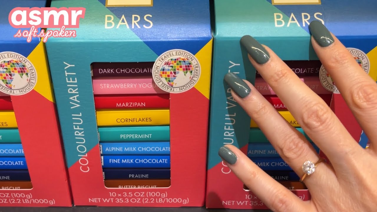 ASMR * Tapping through Airport Shops!