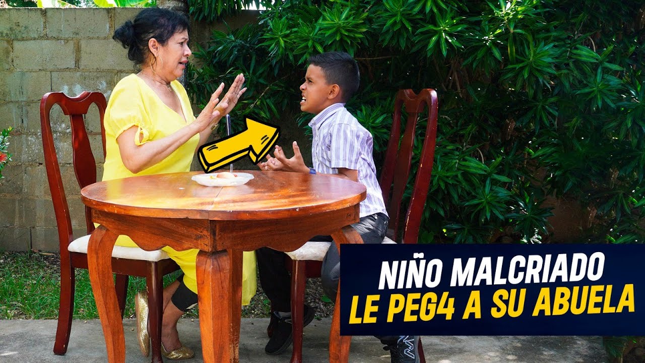 Niño malcriado insulta agrede a su abuela y a su madre padre le da gran lección | Niño malcriado