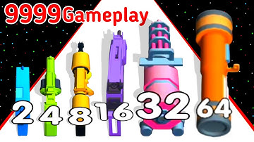 (2025) Gun Evolution Upgrade Weapon Level Up Gun Max Level 3D Gameplay