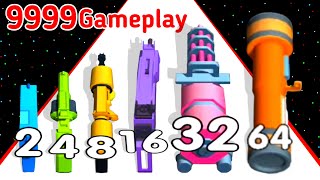 (2025) Gun Evolution Upgrade Weapon Level Up Gun Max Level 3D Gameplay