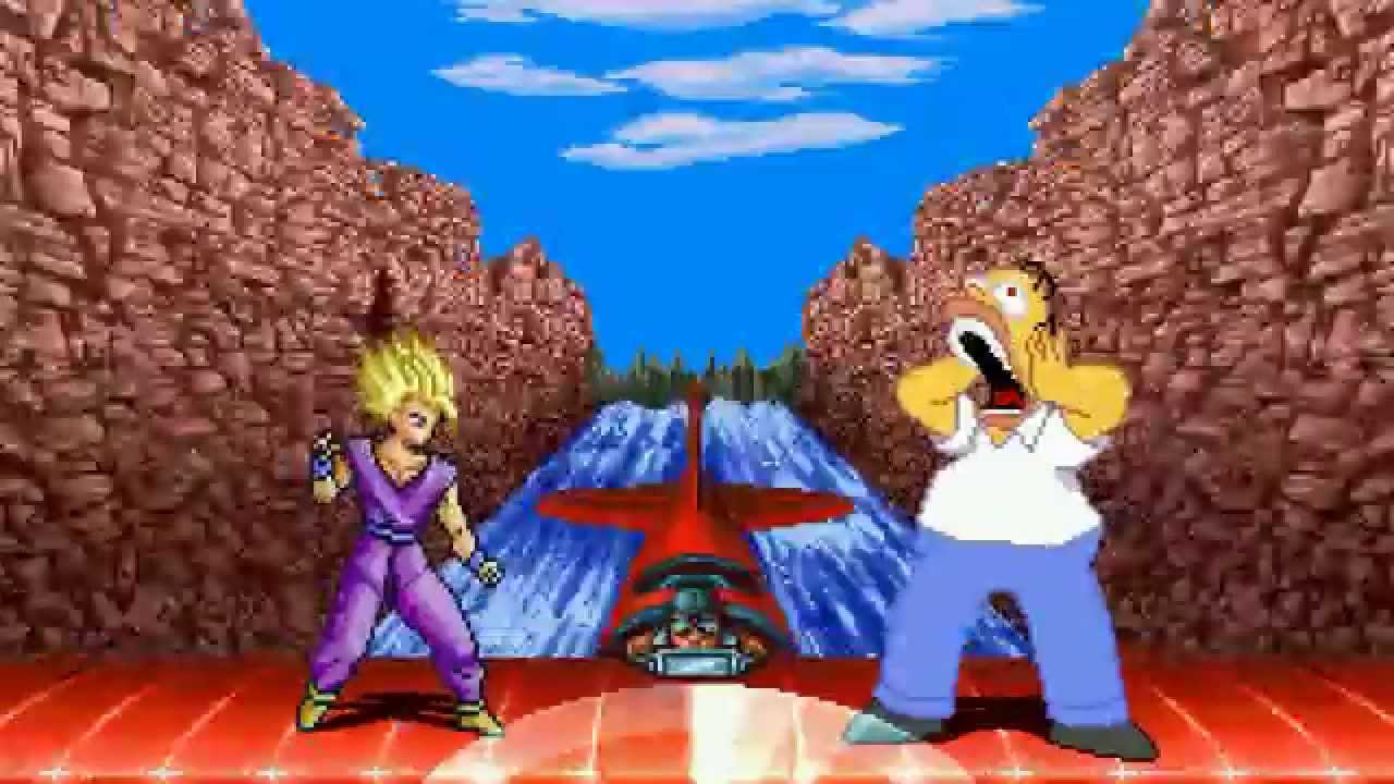 AN Mugen #65: Son Gohan VS Homer Simpson