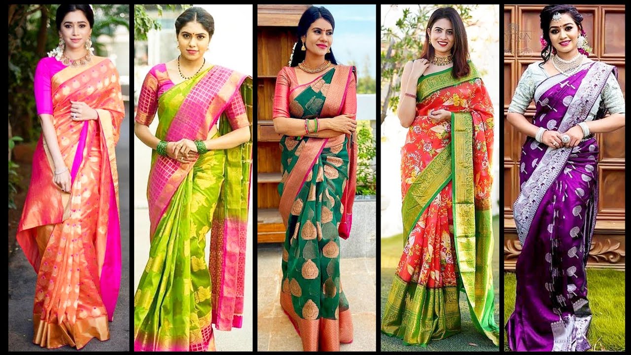 Women's Pink Soft silk saree dvz0002354 - new saree design 2021 - Dvanza.com-sgquangbinhtourist.com.vn