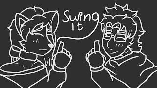 swing it meme- collab with Luna the foxs animation
Schreech! its finally done im sorry I took so long! but oh my gosh it was fun working on this with you!
Lunas channel-
https://www.youtube.com/channel/UCbNSQCMV7LtJ0co5iynaUzw
Original-
https://www.youtube.com/watch?v=Z6GWwQfXg_k
Song-
Song: Swing It - Sean And Bobo swing it meme- collab with Luna the foxs animation