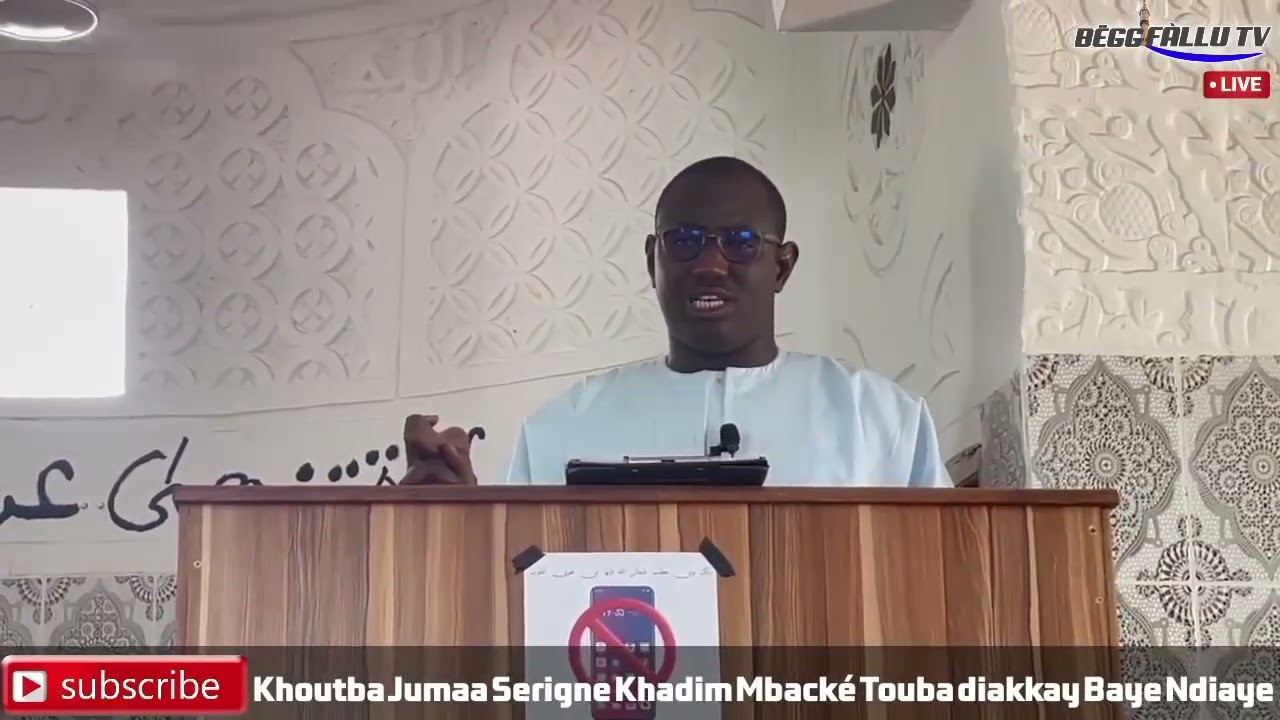 Khoutba jumaa Serigne khadim Mbacke touba diakkay baye Ndiaye