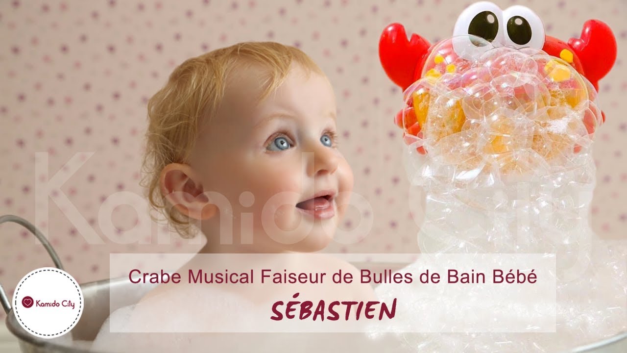 Crabe Musical Faiseur de Bulles de Bain Bébé SÉBASTIEN 