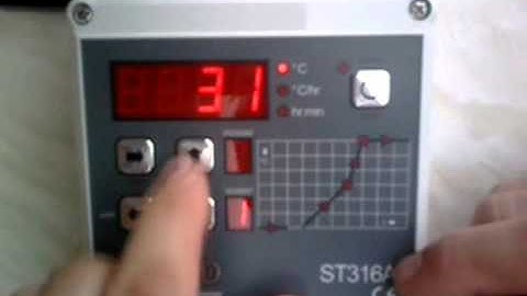 How to Program a ST316 Kiln Temperature Controller