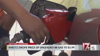 Sheetz gas price lowered