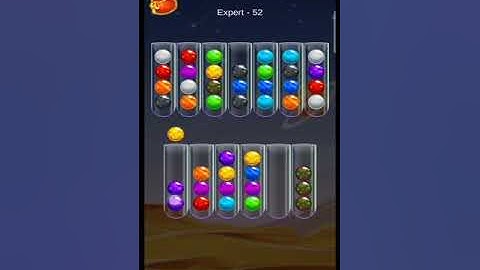 Golden Bubble Sort Expert Level 52 (gameplay walkthrough)
