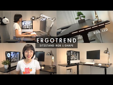 รีวิว Ergotrend Sit2stand RGB L-Shape โต๊ะปรับระดับไฟฟ้ามีไฟ RGB!!!