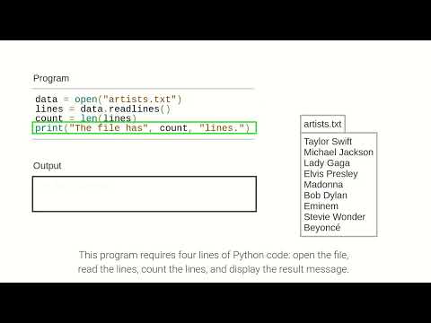 Counting lines in a file; ch 1, video 2