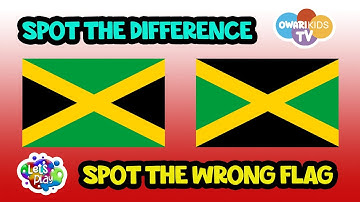 Spot The Difference | Caribbean flags | Puzzle |Visual Attention Skills For Kids #diversity